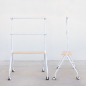 Alternative view of TooQ iLOVE Soporte de Suelo con Ruedas para Pantalla 49"-80", Blanco y Haya