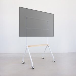 TooQ iLOVE Soporte de Suelo con Ruedas para Pantalla 49"-80", Blanco y Haya TooQ iLOVE Soporte de Suelo con Ruedas para Pantalla 49"-80", Blanco y Haya