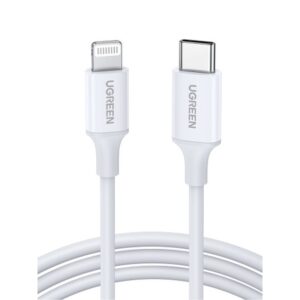 Ugreen 10493 cable de conector Lightning 1 m Blanco