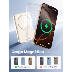 Ugreen 25207 batería externa 5000 mAh Cargador inalámbrico Negro