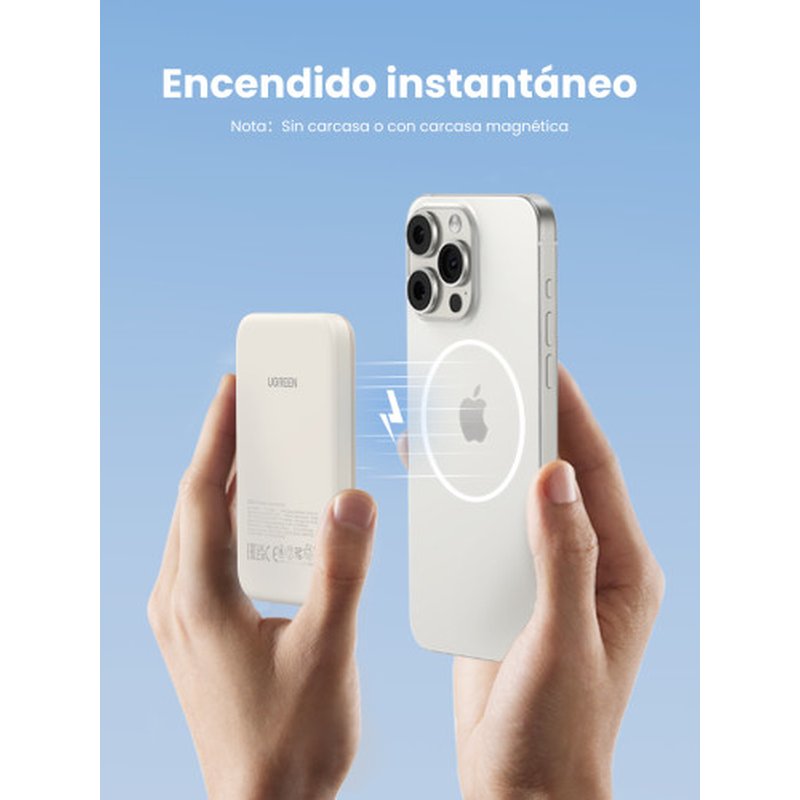 Ugreen 25207 batería externa 5000 mAh Cargador inalámbrico Negro - Imagen 22