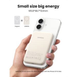 Ugreen 25207 batería externa 5000 mAh Cargador inalámbrico Negro