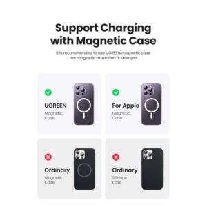 Ugreen 25208 batería externa 10000 mAh Cargador inalámbrico Beige