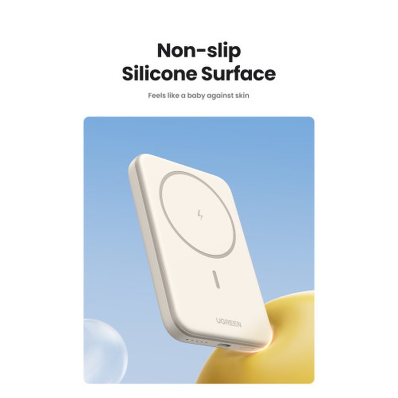 Ugreen 25208 batería externa 10000 mAh Cargador inalámbrico Beige - Imagen 9