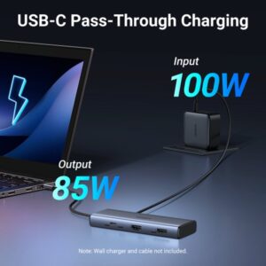 Ugreen 7-in-1 USB-C Hub CM498 Acoplamiento Base Gris