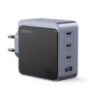 Ugreen Nexode S 100W 4-Port GaN Fast Charger EU gray Ordenador portátil, Teléfono móvil, Portátil, Batería portátil, Tableta Gris Corriente alterna Interior