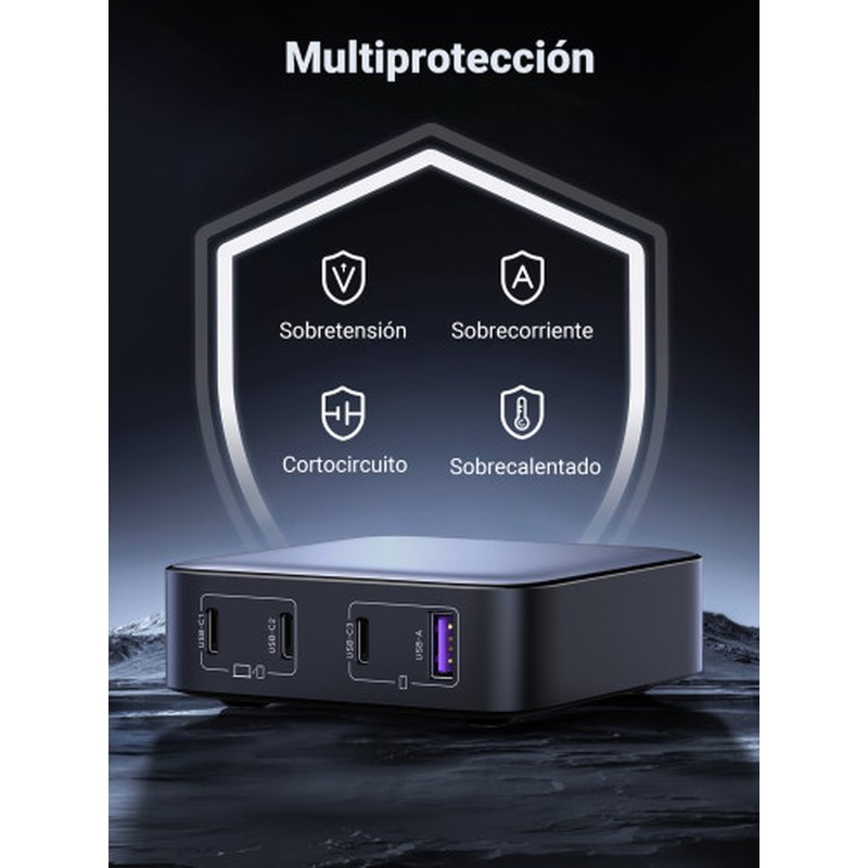 Ugreen Nexode Universal Gris Corriente alterna Carga rápida Interior - Imagen 7