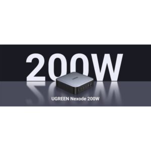 Ugreen Nexode Universal Negro, Gris Corriente alterna Carga rápida Interior