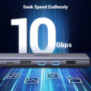 Ugreen REVODOK 7-IN-1 4K@60HZ HDMI DOCK Acoplamiento Base Gris