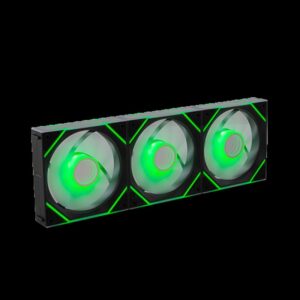 Alternative view of VENTILADOR NOX HUMMER PRO LINK KIT 3XVENT ARGB MAGNETICO NEGRO