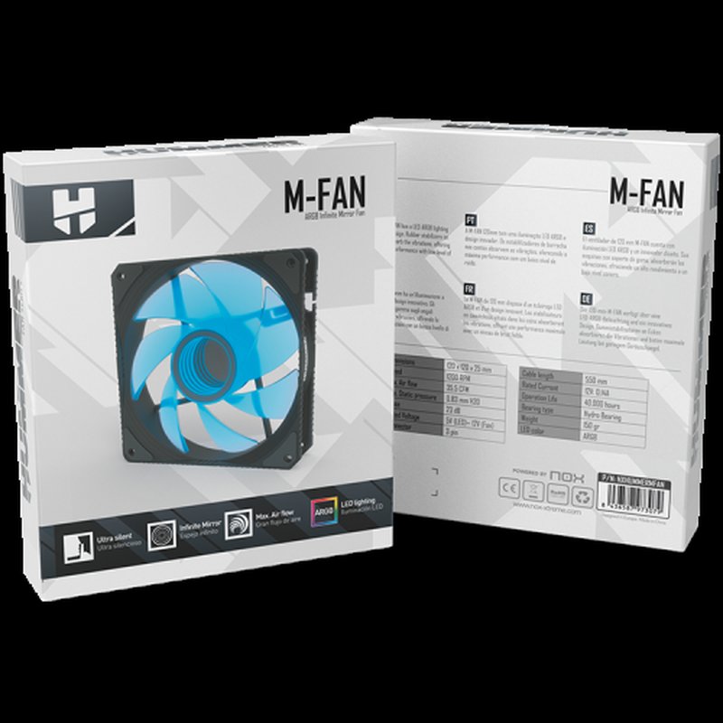 Ventilador Caja Nox M - Fan 120x120 Ventilador Caja Nox M - Fan 120x120 - Imagen 6