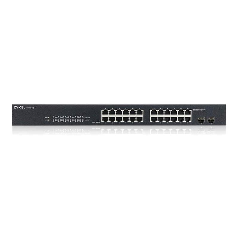 Zyxel GS-1900-24 v2 Gestionado L2 Gigabit Ethernet (10/100/1000) 1U Negro