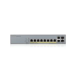 Alternative view of Zyxel GS1350-12HP-EU0101F switch Gestionado L2 Gigabit Ethernet (10/100/1000) Energía sobre Ethernet (PoE) Gris