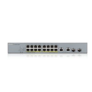 Alternative view of Zyxel GS1350-18HP-EU0101F switch Gestionado L2 Gigabit Ethernet (10/100/1000) Energía sobre Ethernet (PoE) Gris