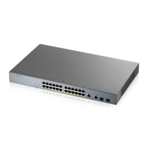 Alternative view of Zyxel GS1350-26HP-EU0101F switch Gestionado L2 Gigabit Ethernet (10/100/1000) Energía sobre Ethernet (PoE) Gris