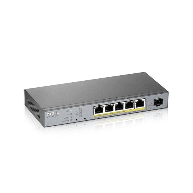 Zyxel GS1350-6HP-EU0101F switch Gestionado L2 Gigabit Ethernet (10/100/1000) Energía sobre Ethernet (PoE) Gris - Imagen 4
