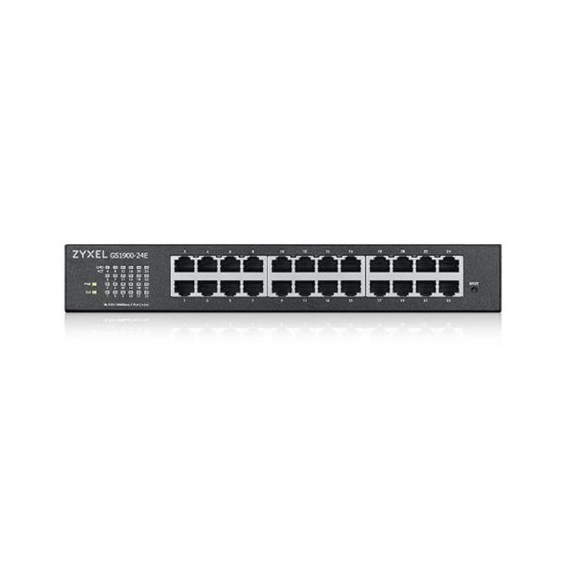 Zyxel GS1900-24E-EU0103F switch Gestionado L2 Gigabit Ethernet (10/100/1000) 1U Negro Zyxel GS1900-24E-EU0103F switch Gestionado L2 Gigabit Ethernet (10/100/1000) 1U Negro