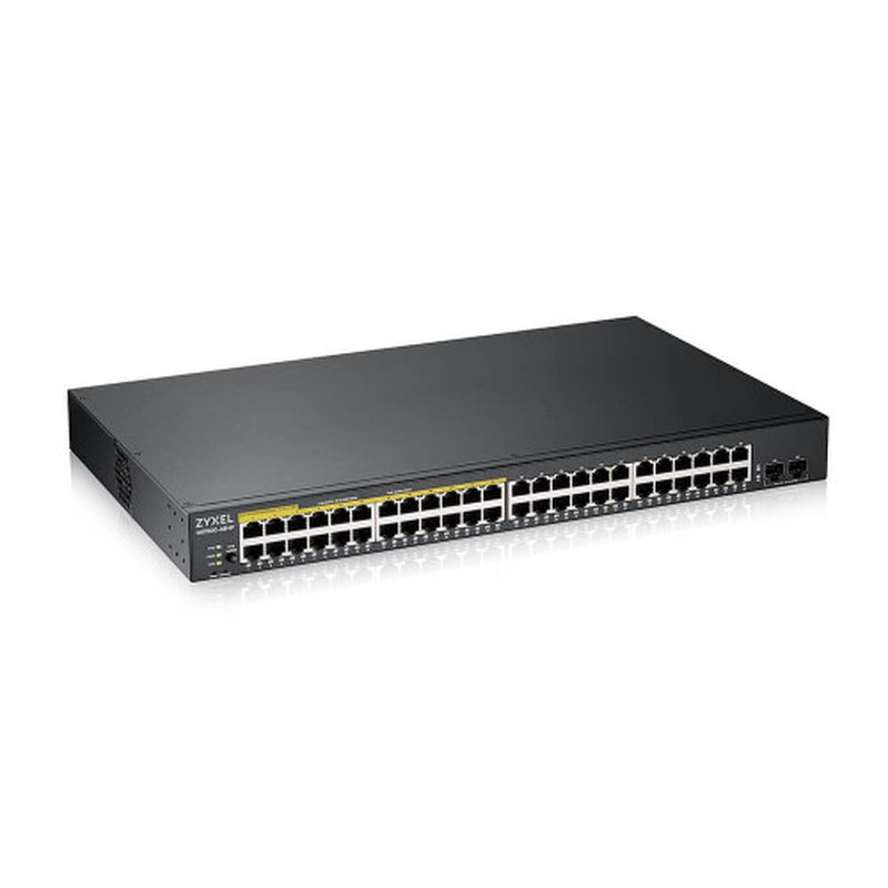 Zyxel GS1900-48HPv2 Gestionado L2 Gigabit Ethernet (10/100/1000) Energía sobre Ethernet (PoE) Negro - Imagen 2
