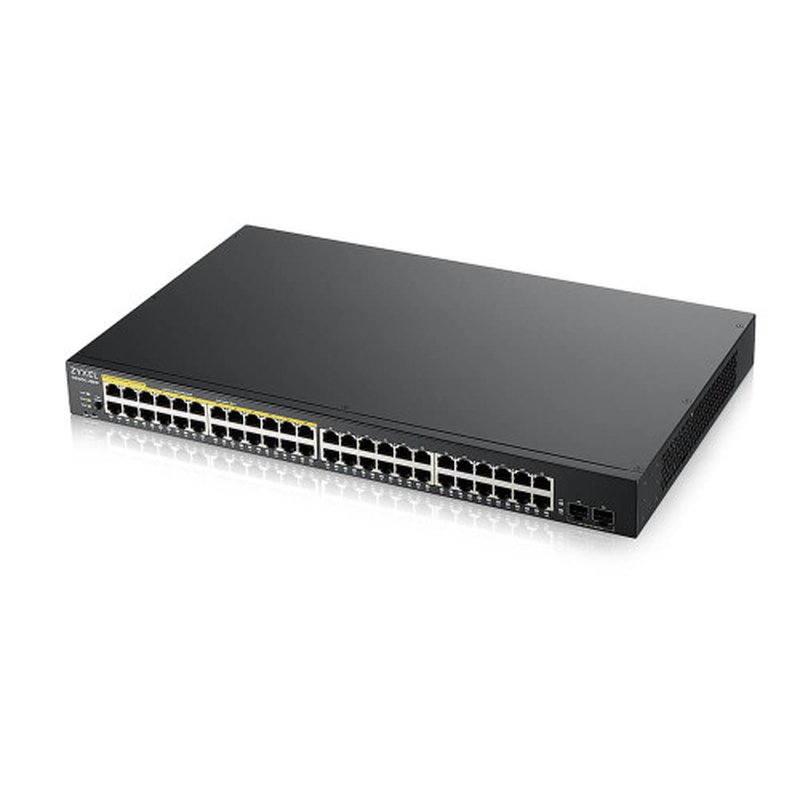 Zyxel GS1900-48HPv2 Gestionado L2 Gigabit Ethernet (10/100/1000) Energía sobre Ethernet (PoE) Negro - Imagen 3