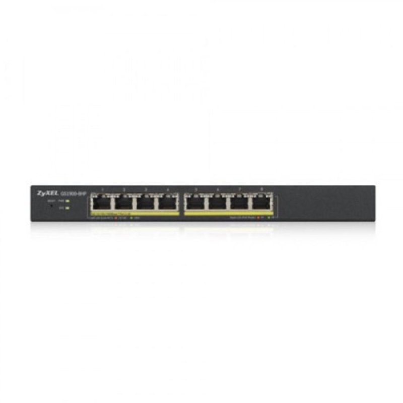 Zyxel GS1900-8HP v3 PoE Gestionado L2 Gigabit Ethernet (10/100/1000) Energía sobre Ethernet (PoE) Negro Zyxel GS1900-8HP v3 PoE Gestionado L2 Gigabit Ethernet (10/100/1000) Energía sobre Ethernet (PoE) Negro