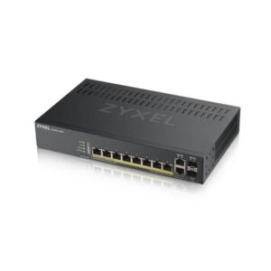 Zyxel GS1920-8HPV2 Gestionado Gigabit Ethernet (10/100/1000) Energía sobre Ethernet (PoE) Negro