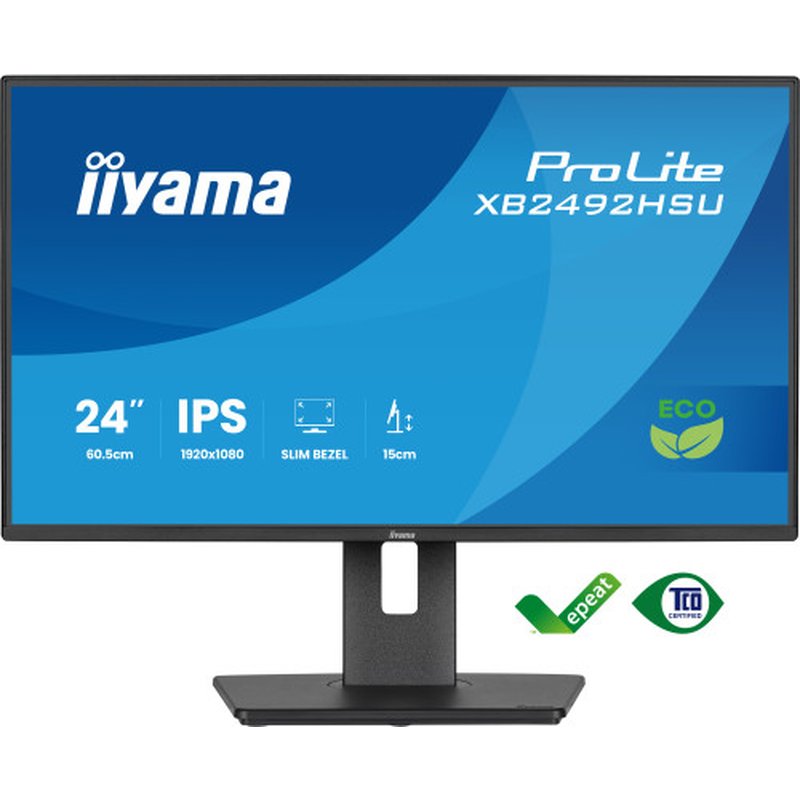 iiyama ProLite XB2492HSU-B1 pantalla para PC 61 cm (24") 1920 x 1080 Pixeles Full HD LED Negro - Imagen 2