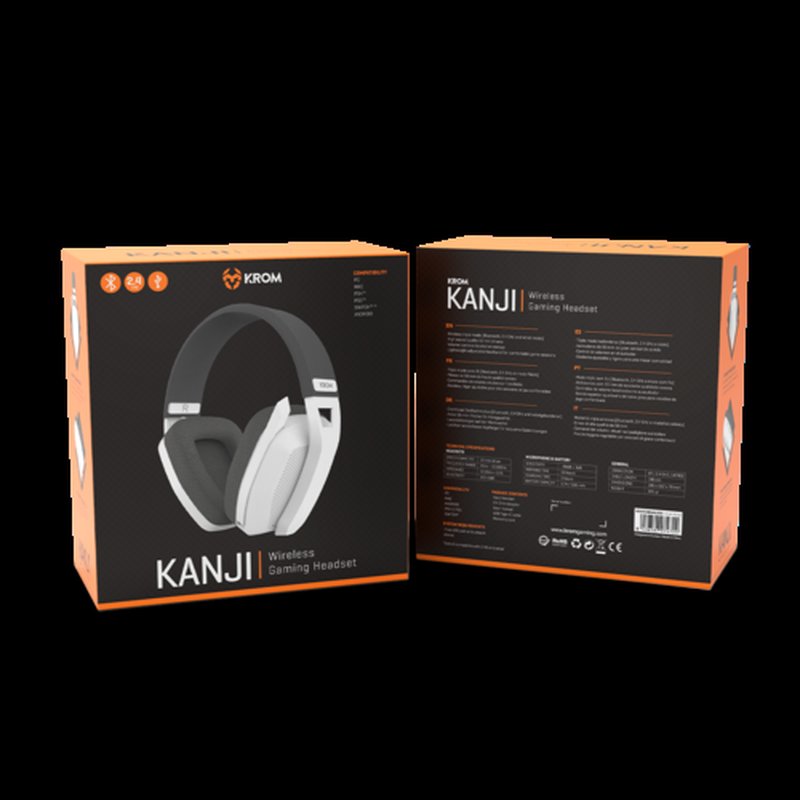 AURICULAR + MIC KROM KANJY WIRELESS PS4/PS5/SWITCH/PC/MAC KROM GAMING AURICULAR + MIC KROM KANJY WIRELESS PS4/PS5/SWITCH/PC/MAC KROM GAMING - Imagen 9