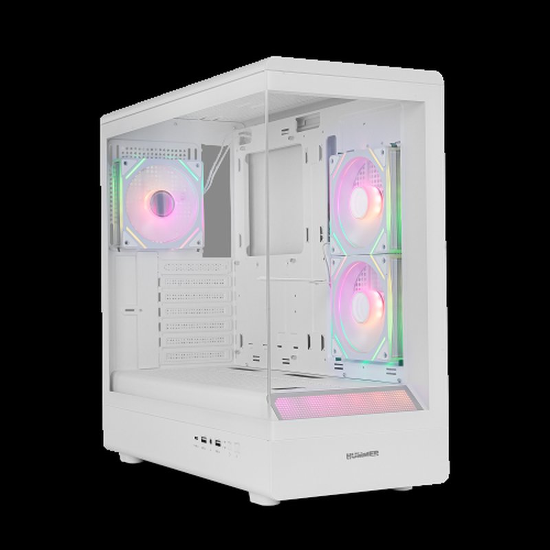 CAJA NOX SEMITORRE FRAMELESS HUMMER SIGNAL ARGB BLANCA USB TYPE C CAJA NOX SEMITORRE FRAMELESS HUMMER SIGNAL ARGB BLANCA USB TYPE C