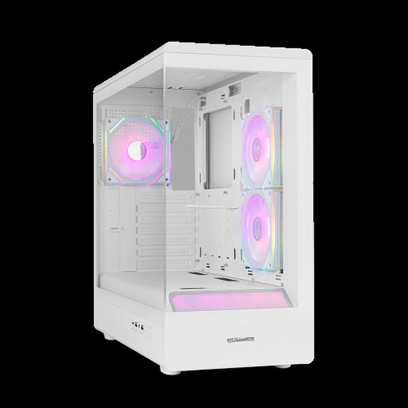 CAJA NOX SEMITORRE FRAMELESS HUMMER SIGNAL ARGB BLANCA USB TYPE C CAJA NOX SEMITORRE FRAMELESS HUMMER SIGNAL ARGB BLANCA USB TYPE C - Imagen 3