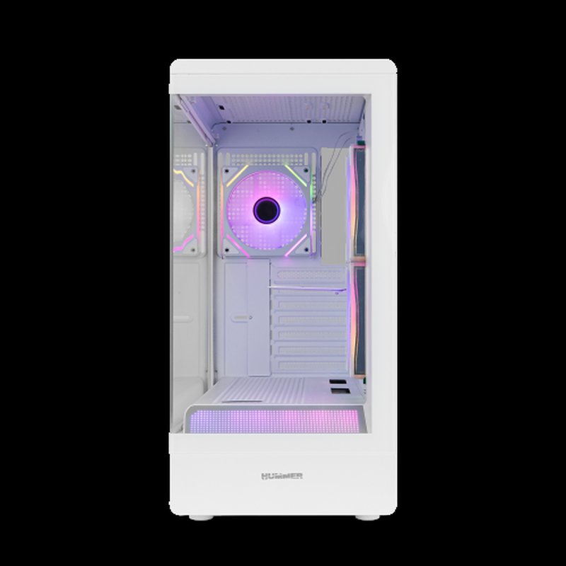 CAJA NOX SEMITORRE FRAMELESS HUMMER SIGNAL ARGB BLANCA USB TYPE C CAJA NOX SEMITORRE FRAMELESS HUMMER SIGNAL ARGB BLANCA USB TYPE C - Imagen 4