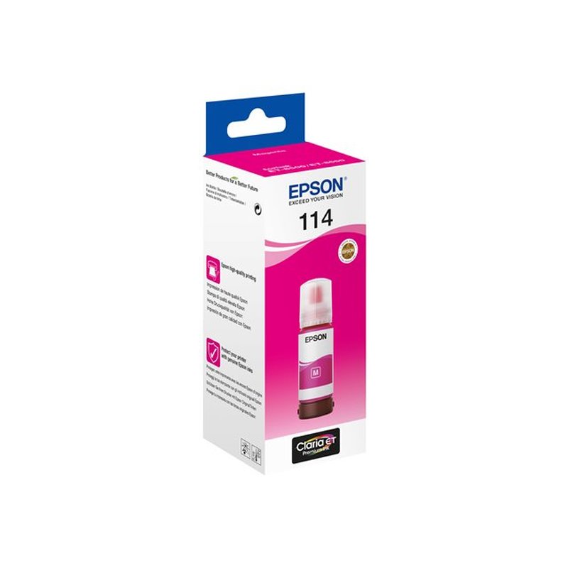 Epson 114 EcoTank Magenta ink bottle Epson 114 EcoTank Magenta ink bottle