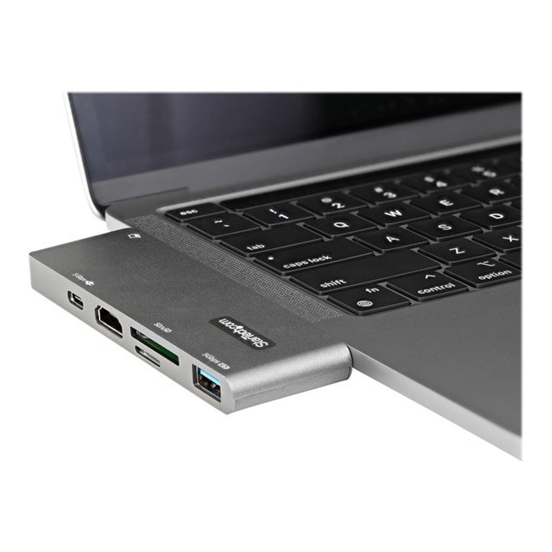 StarTech.com Adaptador Multipuertos USB C para MacBook Pro/Air - Docking Station USB Tipo C a HDMI 4K - con PD de 100W Pass-through - Lector de Tarjetas SD MicroSD - Hub Ladrón USB 3.0 de 2 Puertos - Imagen 12