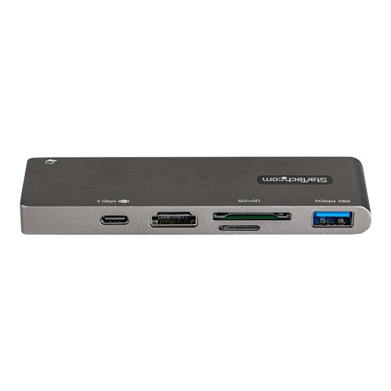 StarTech.com Adaptador Multipuertos USB C para MacBook Pro/Air - Docking Station USB Tipo C a HDMI 4K - con PD de 100W Pass-through - Lector de Tarjetas SD MicroSD - Hub Ladrón USB 3.0 de 2 Puertos - Imagen 4