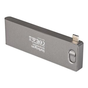 StarTech.com Adaptador Multipuertos USB C para MacBook Pro/Air - Docking Station USB Tipo C a HDMI 4K - con PD de 100W Pass-through - Lector de Tarjetas SD MicroSD - Hub Ladrón USB 3.0 de 2 Puertos