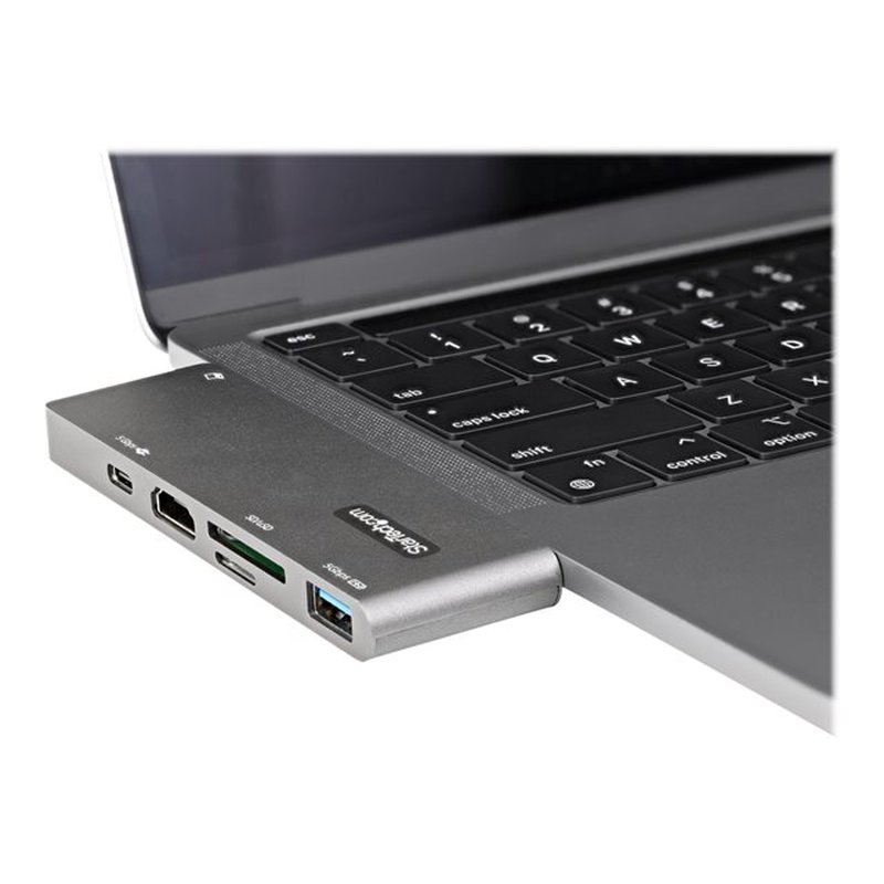 StarTech.com Adaptador Multipuertos USB C para MacBook Pro/Air - Docking Station USB Tipo C a HDMI 4K - con PD de 100W Pass-through - Lector de Tarjetas SD MicroSD - Hub Ladrón USB 3.0 de 2 Puertos - Imagen 8