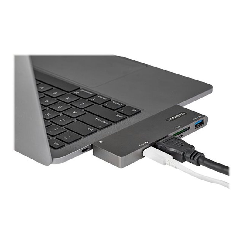 StarTech.com Adaptador Multipuertos USB C para MacBook Pro/Air - Docking Station USB Tipo C a HDMI 4K - con PD de 100W Pass-through - Lector de Tarjetas SD MicroSD - Hub Ladrón USB 3.0 de 2 Puertos - Imagen 9