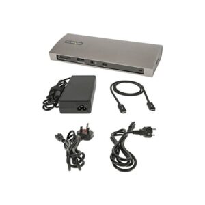 StarTech.com Docking Station Thunderbolt 4, PD de 96W, para 1 Monitor de 8K/para 2 Monitores de 4K 60Hz, 3xTB4/USB4, 4xUSB-A/SD/GbE, Replicador de Puertos Thunderbolt 4 para Win o Mac TB3 StarTech.com Docking Station Thunderbolt 4, PD de 96W, para 1 Monitor de 8K/para 2 Monitores de 4K 60Hz, 3xTB4/USB4, 4xUSB-A/SD/GbE, Replicador de Puertos Thunderbolt 4 para Win o Mac TB3
