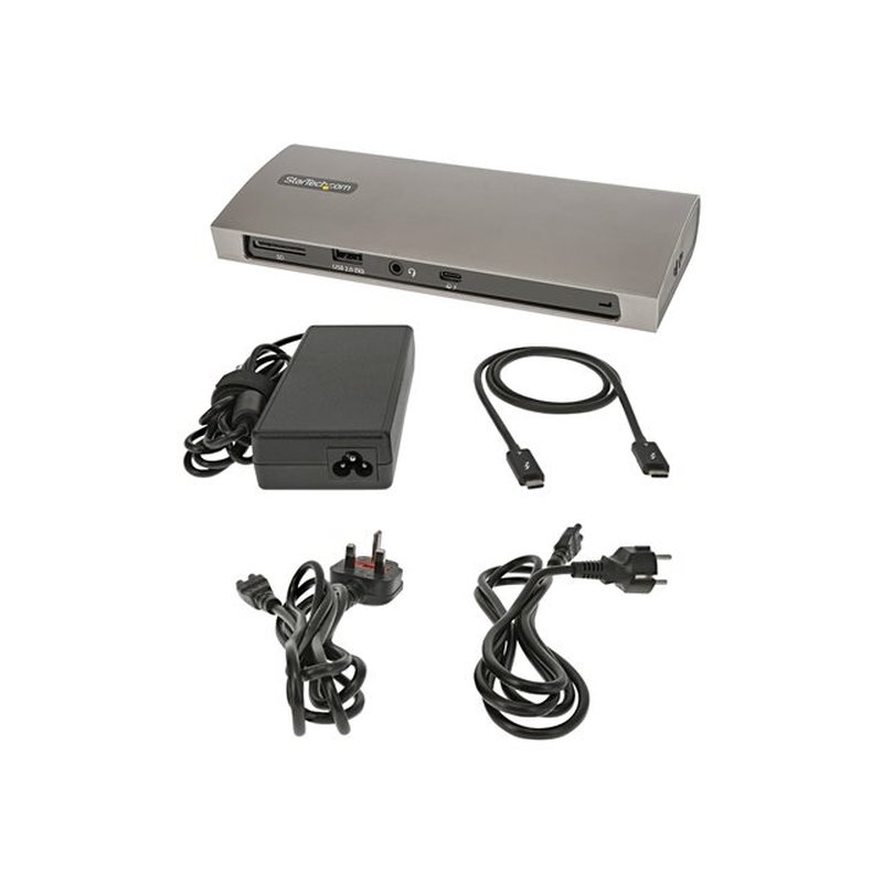 StarTech.com Docking Station Thunderbolt 4, PD de 96W, para 1 Monitor de 8K/para 2 Monitores de 4K 60Hz, 3xTB4/USB4, 4xUSB-A/SD/GbE, Replicador de Puertos Thunderbolt 4 para Win o Mac TB3 StarTech.com Docking Station Thunderbolt 4, PD de 96W, para 1 Monitor de 8K/para 2 Monitores de 4K 60Hz, 3xTB4/USB4, 4xUSB-A/SD/GbE, Replicador de Puertos Thunderbolt 4 para Win o Mac TB3 - Imagen 7