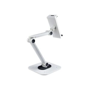 StarTech.com Soporte Ajustable de Sobremesa para Tablet - de Montaje en Pared - 1kg de Capacidad - Base Ergonómica Ajustable para Tablet - con Giro, Rotación e Inclinación
