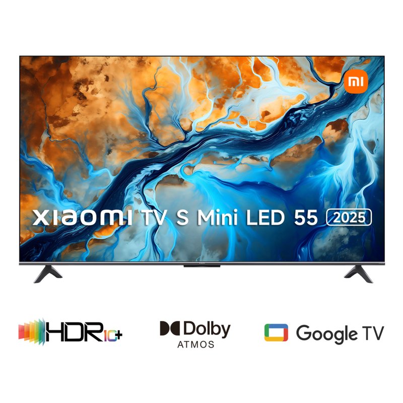 TV XIAOMI ELA5666EU S MINILED 2025 55" UHD GOOGLETV TV NEGRO USB 2.0 LAN HDMI X3 TV XIAOMI ELA5666EU S MINILED 2025 55" UHD GOOGLETV TV NEGRO USB 2.0 LAN HDMI X3