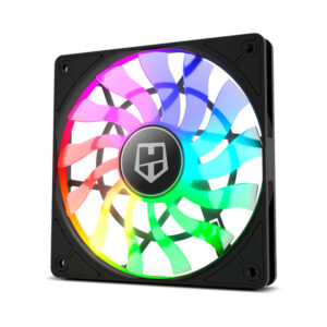 VENTILADOR 12CM 120X120X25MM NOX SLIM FAN BLACK RGB